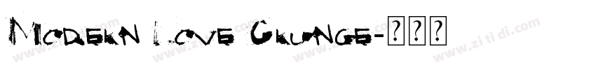 Modern Love Grunge字体转换
